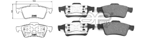 Колодка гальмiвна перед RENAULT LAGUNA II Grandtour (KG0/1_) (03/01-12/07) APPLUS APLUS 71141BAAP