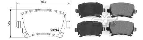 Колодка гальмiвна задн SKODA OCTAVIA III Combi (5E5,5E6) (11/12-) APPLUS APLUS 71159BCAP