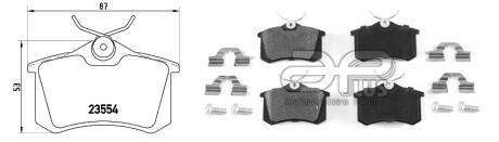 Колодка гальмiвна задн RENAULT MEGANE IV Grandtour (K9A/M/N_) (04/16-) APPLUS APLUS 71211BDAP