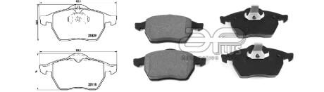 Колодки гальмiвнi, лiв/прав, перед APLUS 71222BAAP