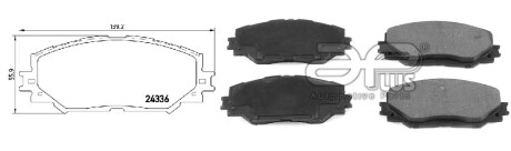 Колодка гальмiвна перед TOYOTA AURIS (_E15_) (10/06-09/12) APPLUS APLUS 71251BAAP