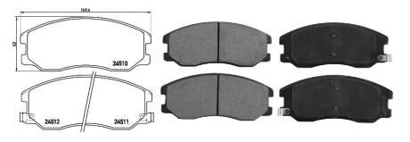 Колодка гальмiвна перед CHEVROLET CAPTIVA (C100, C140) (06/06-) APPLUS APLUS 71302BAAP