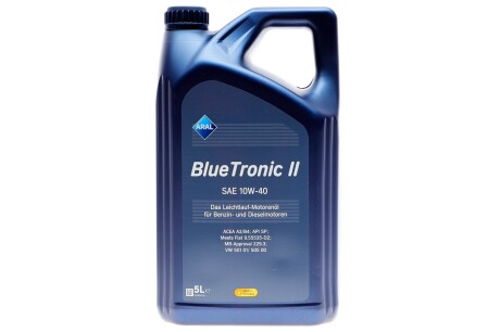 Масло моторное Blue Tronic II SAE 10W40 (5 Liter) ARAL AR-15F471