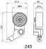 Ролик модуля натягувача ременя ASHIKA 45-02-245 (фото 2)