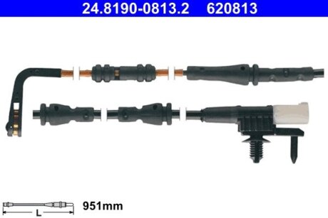 Датчик зносу гальмівних колодок ATE 24.8190-0813.2