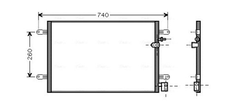 Конденсор кондиціонера A6 ALL 04-11 (AVA) AVA COOLING Ai5237