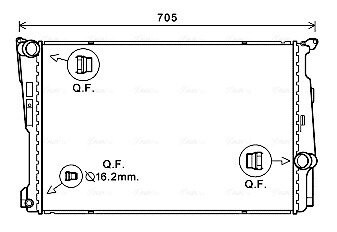 Радіатор охолодження двигуна BMW X3 F25 (11-17) AVA AVA COOLING BW2546