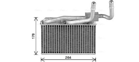 Радиатор отопителя салона BMW X5 E70, F15 (07-18) X6 E71, F16 (08-19) A AVA COOLING BW6600