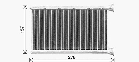 Радиатор отопителя салона BMW 1 (11-), 3 (12-) AVA AVA COOLING BW6615