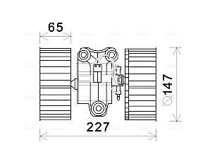 Вентилятор обігрівача салону Range Rover 02>12 AVA AVA COOLING BW8470 (фото 1)