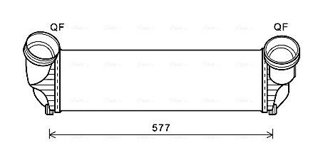 Інтеркулер BMW X5e70 X5F15 AVA AVA COOLING BWA4543
