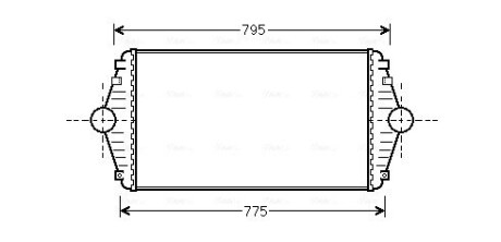 Інтеркулер P806/EVASION/ULYSSE D 94- (Ava) AVA COOLING CN4086 (фото 1)