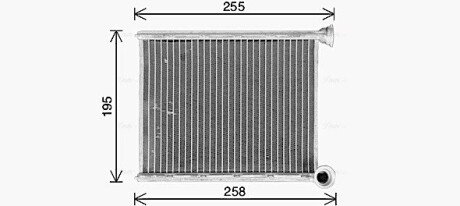 Радіатор обігрівача салону PSA C4 II DS4 10> AVA AVA COOLING CN6333