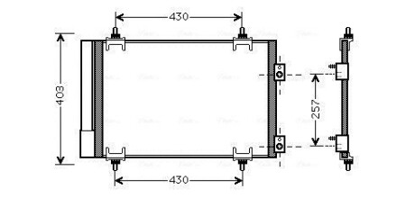 Конденсор кондиционера C4/C4 PICASSO/P307 04- (AVA) AVA COOLING CNA5231D