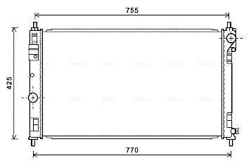 Радіатор охолодження DODGE/ JEEP (AVA) AVA COOLING CRA2121