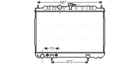 Радиатор (выр-во AVA) AVA COOLING DN2239