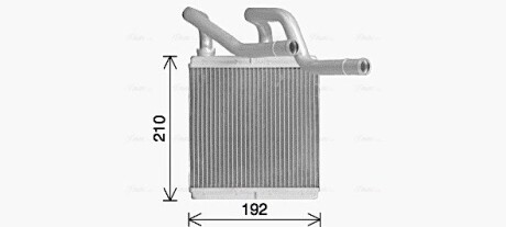 Радиатор отопителя NISSAN Qashqai 1.5D 07- (выр-во AVA) AVA COOLING DN6466