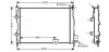 Радиатор охлаждения двигателя Nissan Qashqai (06-14) 1.5 DCI AVA AVA COOLING DNA2287 (фото 1)