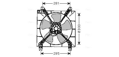 Вентилятор охолодження радіатора AVA COOLING DW7507