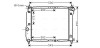Радіатор охолодження Авео T200(02-)/Т250(06-) (L=480) МКПП (б/конд) алюм (вироб NISSENS) AVA AVA COOLING DWA2066 (фото 1)