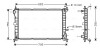 Радіатор охолодження двигуна FOCUS 14/6/8 MT +AC 98-05 (Ava) AVA COOLING FD2264 (фото 1)