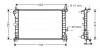 Радіатор охолодження FORD FOCUS I (CAK) (98-) (AVA) AVA COOLING FD2379 (фото 1)