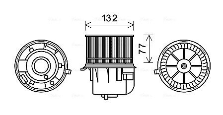 Вентилятор салону FORD TRANSIT (AVA) AVA COOLING FD8572