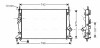 Радіатор охолодження двигуна Ford Focus II C-Max 1,6 05> MT AC+/-, Mazda 3 1,6i 02>08 MT AC+/- AVA AVA COOLING FDA2369 (фото 1)