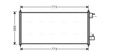 Радиатор кондиционера FORD Transit Connect (P65, P70, P80) (выр-во AVA) AVA COOLING FDA5361