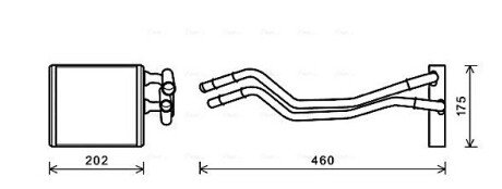 Радіатор обігрівача салону Ford Fiesta 08> AVA AVA COOLING FDA6455