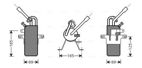 Осушувач кондиціонера Ford Tranzit Connect 02>13 1.8 Di 1,8TDCI MT AVA AVA COOLING FDD374