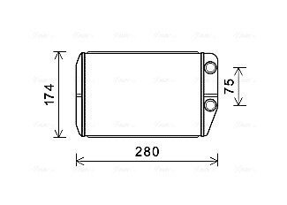 Радіатор обігрівача салону Citroen Jumper Fiat Ducato Peugeot Boxer 06>11 11> AVA AVA COOLING FT6410