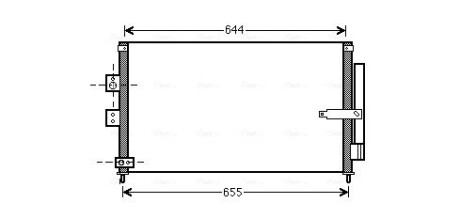 Радиатор кондиционера HONDA CIVIC VIII (FA, FD) (05-) (выр-во AVA) AVA COOLING HD5223D