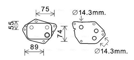 Радіатор масляний HYUNDAI ACCENT (2006) 1.5 CRDI (Ava) AVA COOLING HY3288