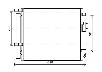 Конденсер кондіционера (AVA) AVA COOLING HY5343D