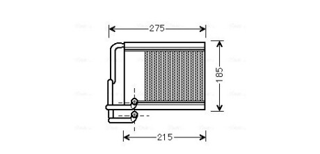 Радіатор обігрівача HYUNAI I30 (AVA) AVA COOLING HY6213