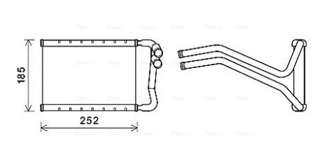 Радиатор печки AVA COOLING HY6437