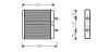 Радіатор обігрівача салону Iveco Daily 01>06 MT-AT AC+/- AVA AVA COOLING IV6048 (фото 1)
