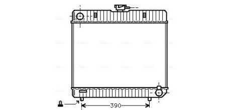 Радіатор охолодження двигуна MB W123/W126 MT 76-84 (Ava) AVA COOLING MS2042 (фото 1)