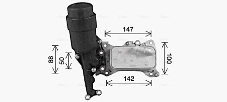 Радиатор масляный MB C204 C205 E212 ML166 2,2CDI AVA COOLING MS3741H