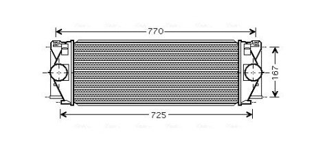 Інтеркулер MERCEDES SPRINTER W 906 (06-) (AVA) AVA COOLING MS4396