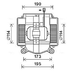 Вентилятор обогревателя салона MB S221 05>13 AVA AVA COOLING MS8669