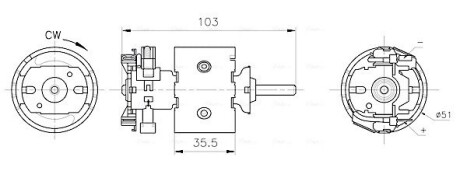 Вентилятор салона VW LT 28 (1996) 2.3 (выр-во AVA) AVA COOLING MS8783