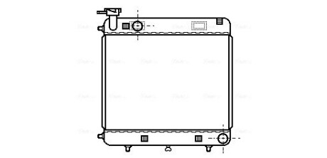 Радіатор MB W601 SPRINTER 1 76-95 (Ava) AVA COOLING MSA2085