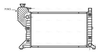 Радиатор охлаждения двигателя MB Sprinter I 2,9d 96>00 MT AC- AVA AVA COOLING MSA2183