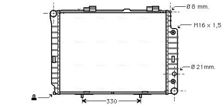 Радиатор охлаждения двигателя AVA COOLING MSA2214