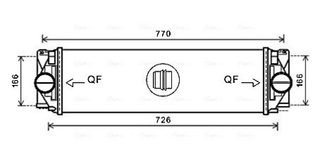Інтеркулер MERCEDES SPRINTER W 906 (06-) (AVA) AVA COOLING MSA4582