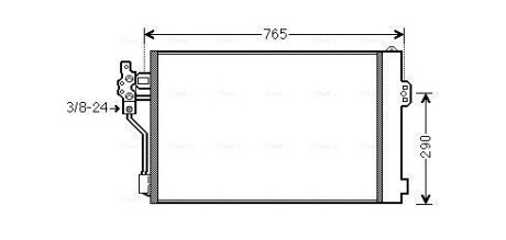 Радіатор кондіционера (AVA) AVA COOLING MSA5484D