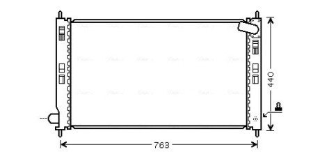 Радіатор охолодження OUTLANDER/P4007/C-CROSSER (Ava) AVA COOLING MT2201