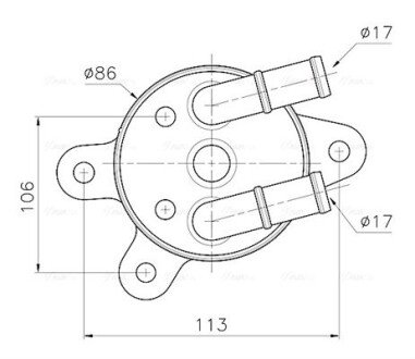 Радіатор масляний АКПП Mazda CX5 (12-) 2.0i AVA AVA COOLING MZ3301